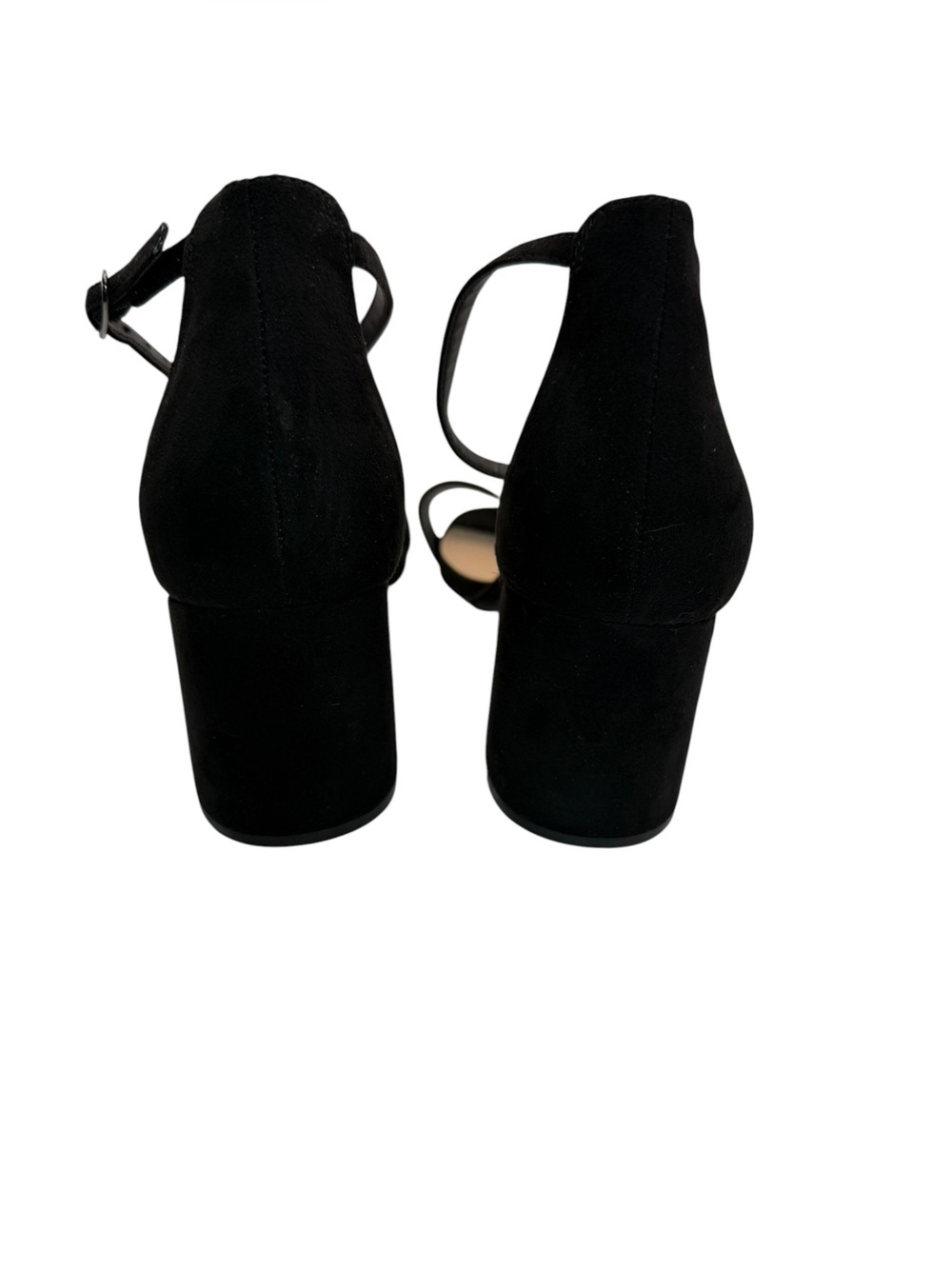 I. Miller Black Rhinestone Ankle Strap Block Heel Sandals Size 8.5M - Picture 6 of 10